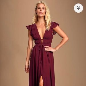 Burgundy Dress